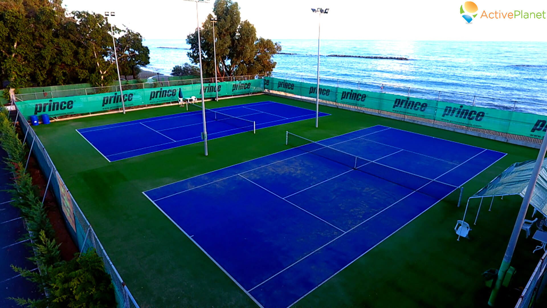 Sport venue Poseidonia tennis and beach volley Limassol for the team